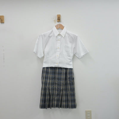 【中古】東京都 日本女子体育大学附属二階堂高等学校 女子制服 3点（シャツ・シャツ・スカート）sf014362