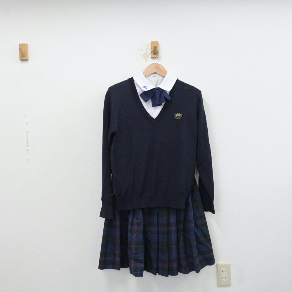 中古制服】熊本県 熊本中央高等学校 女子制服 5点（ブレザー・シャツ・ニット・スカート）sf014363【リサイクル学生服】 | 中古制服通販パレイド