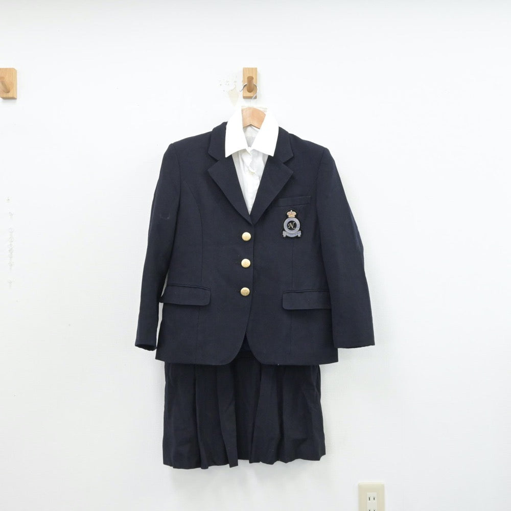 【中古】東京都 日本女子体育大学附属二階堂高等学校 女子制服 3点（ブレザー・シャツ・スカート）sf014369