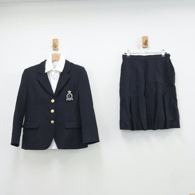 【中古】東京都 日本女子体育大学附属二階堂高等学校 女子制服 3点（ブレザー・シャツ・スカート）sf014369