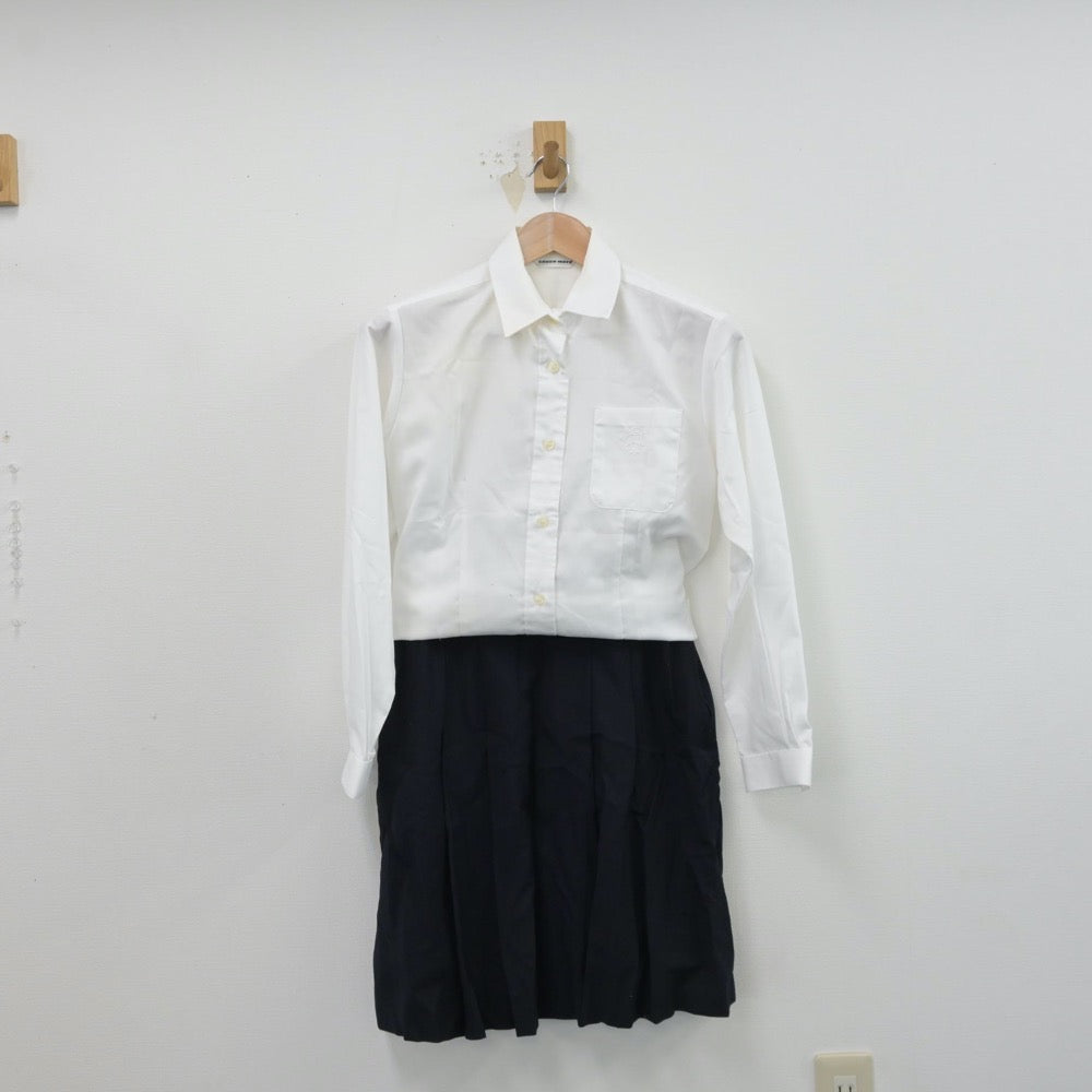 【中古】東京都 日本女子体育大学附属二階堂高等学校 女子制服 3点（ブレザー・シャツ・スカート）sf014369