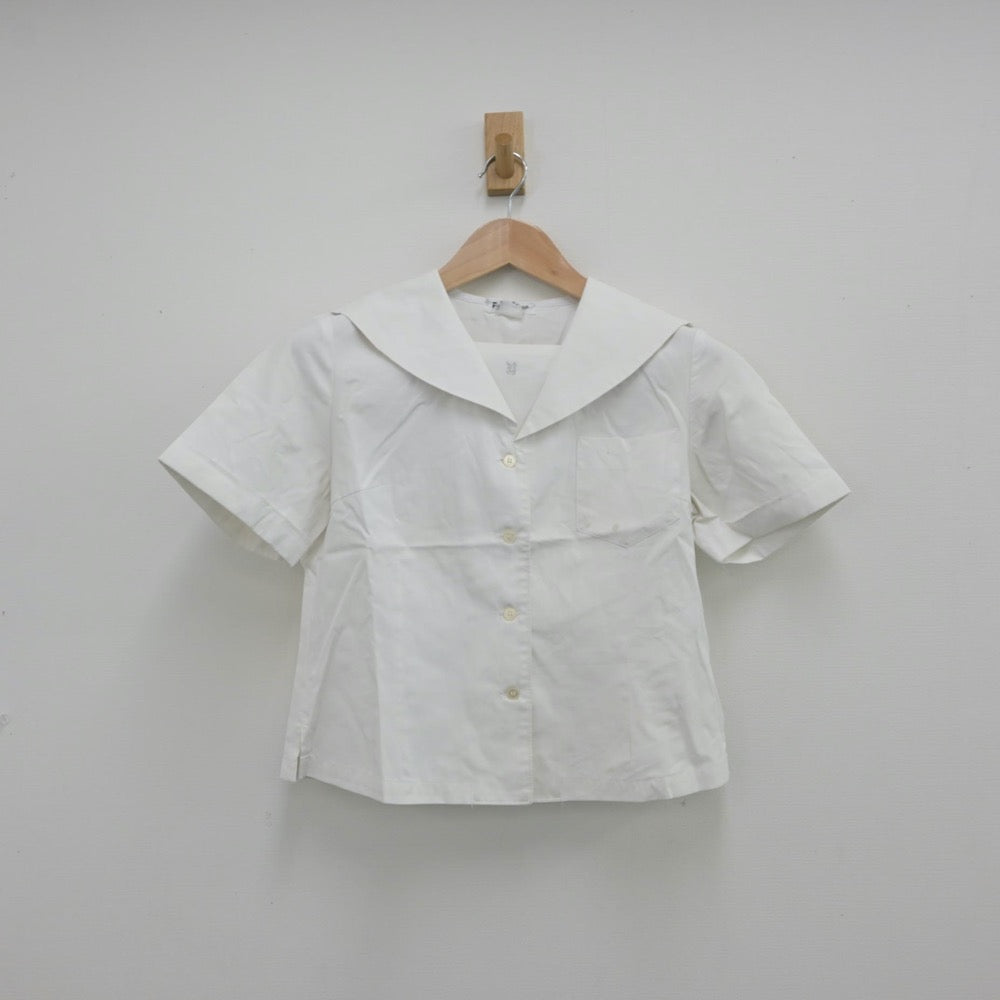 【中古】大阪府 八阪中学校 女子制服 3点（シャツ・スカート）sf014374