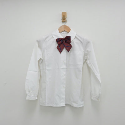 【中古】群馬県 前橋育英高等学校 女子制服 3点（シャツ・スカート）sf014379