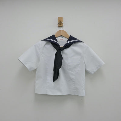 【中古】北海道 札幌東高等学校 女子制服 3点（セーラー服・スカート）sf014382