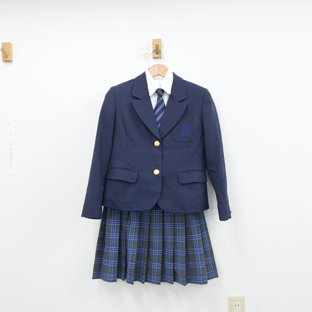 【中古】神奈川県 日本大学高等学校 女子制服 4点（ブレザー・シャツ・スカート）sf014388