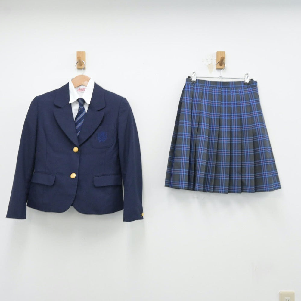 【中古】神奈川県 日本大学高等学校 女子制服 4点（ブレザー・シャツ・スカート）sf014388