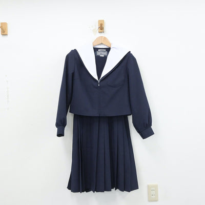 【中古】愛知県 松原中学校 女子制服 2点（セーラー服・スカート）sf014394