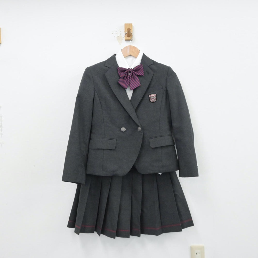 【中古】東京都 桜美林中学校 女子制服 4点（ブレザー・シャツ・スカート）sf014399