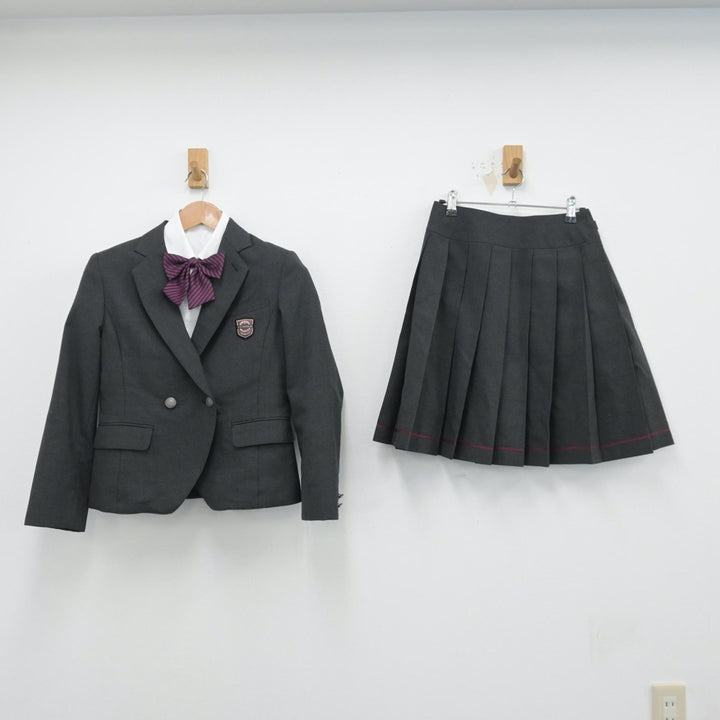 【中古】東京都 桜美林中学校 女子制服 4点（ブレザー・シャツ・スカート）sf014399