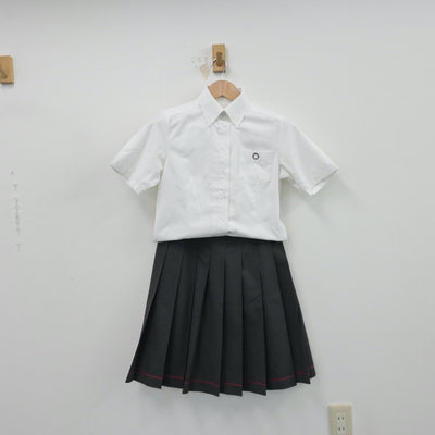 【中古】東京都 桜美林中学校 女子制服 2点（シャツ・スカート）sf014400