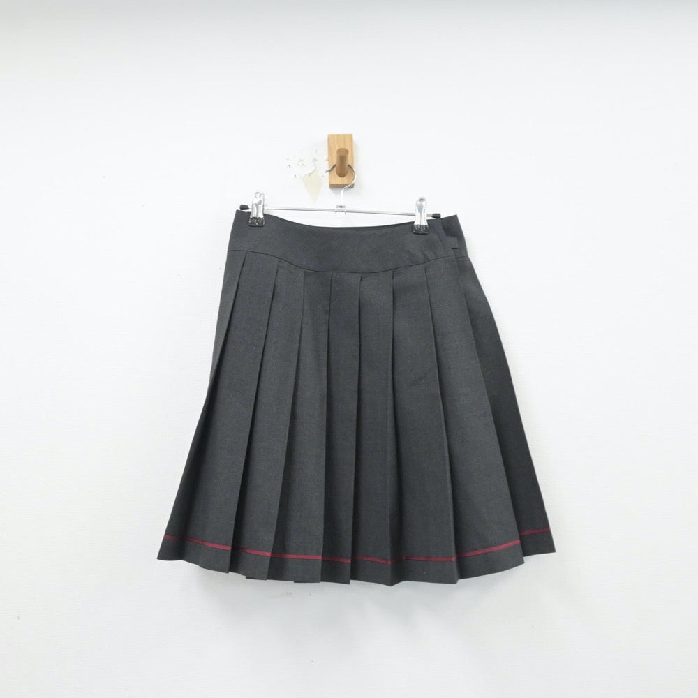 【中古】東京都 桜美林中学校 女子制服 2点（シャツ・スカート）sf014400