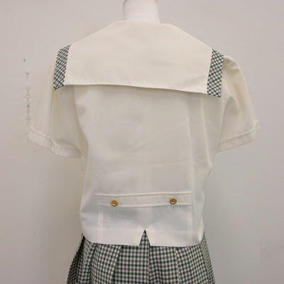 【中古】福島県 須賀川桐陽高等学校 女子制服 4点（セーラー服・スカート）sf014405