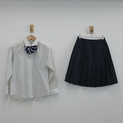 【中古】東京都 八王子実践中学校・高等学校 女子制服 6点（ブレザー・シャツ・ニット・スカート）sf014414