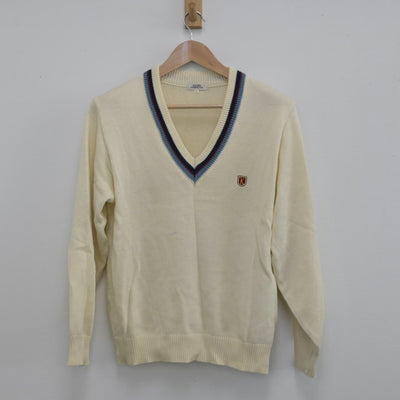 【中古】静岡県 浜松開誠館中学校 女子制服 2点（シャツ・ニット）sf014418