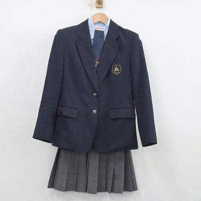 【中古】埼玉県 東京農業大学第三高等学校 女子制服 5点（ブレザー・シャツ・ベスト・スカート）sf014422