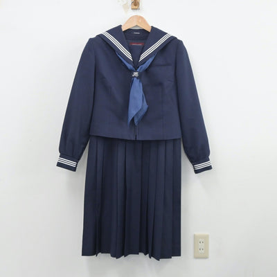 【中古】東京都 砂町中学校 女子制服 5点（セーラー服・スカート・ジャンパースカート）sf014425