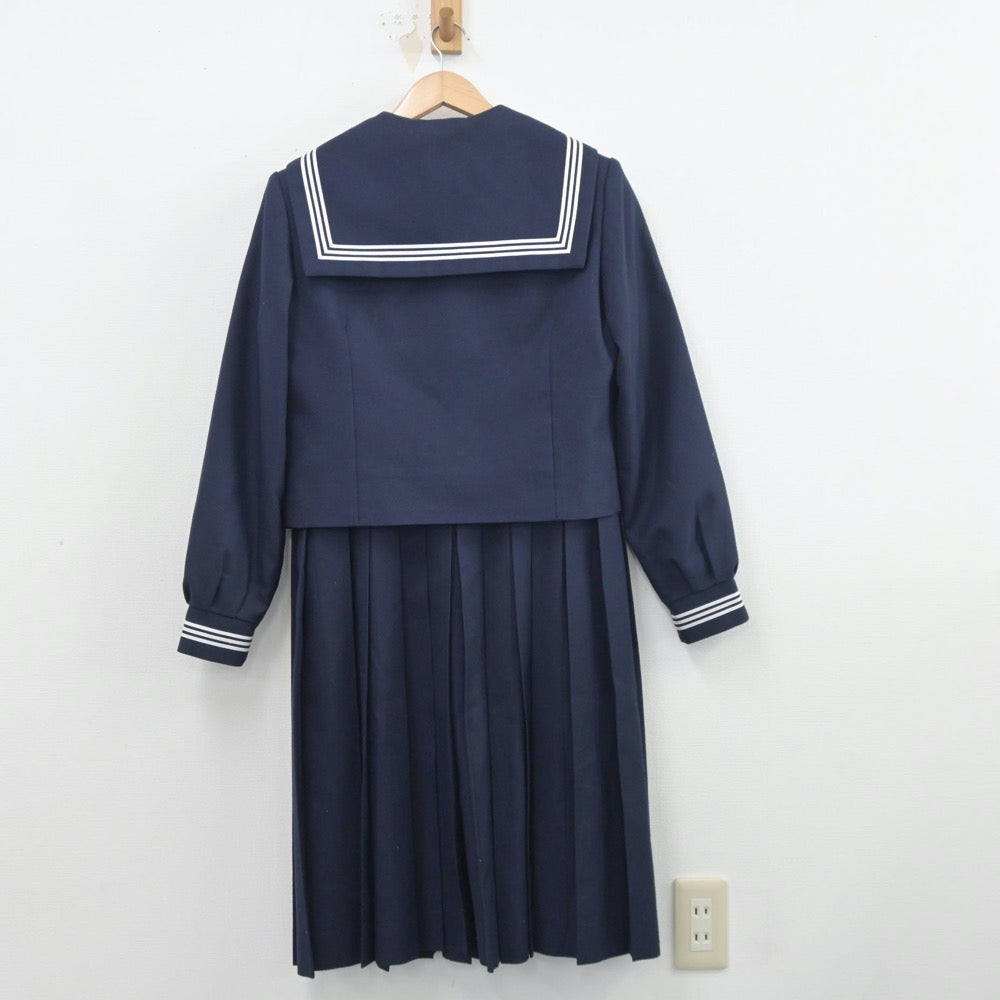 【中古】東京都 砂町中学校 女子制服 5点（セーラー服・スカート・ジャンパースカート）sf014425