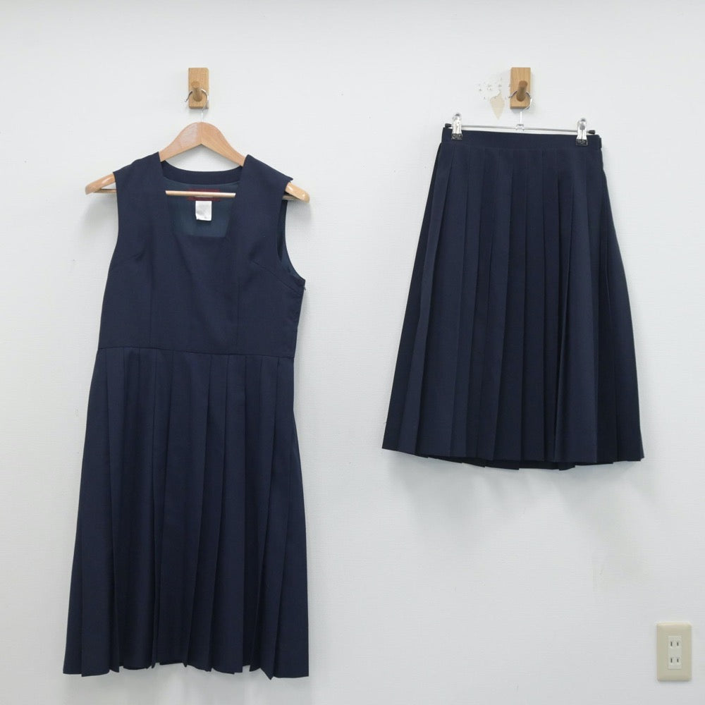 【中古】東京都 砂町中学校 女子制服 5点（セーラー服・スカート・ジャンパースカート）sf014425