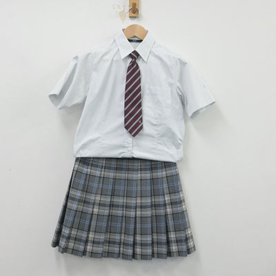 【中古】東京都 大成高等学校 女子制服 3点（シャツ・スカート）sf014443