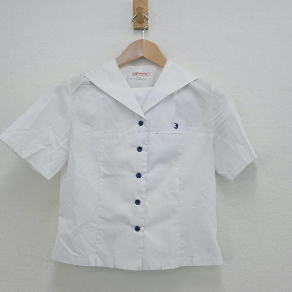 【中古】愛媛県 城西中学校 女子制服 2点（シャツ・スカート）sf014461