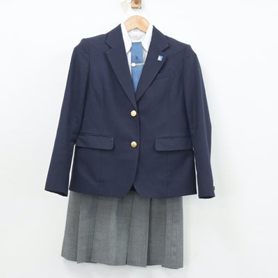 【中古】大阪府 南高等学校 女子制服 6点（ブレザー・シャツ・ニット・スカート）sf014466