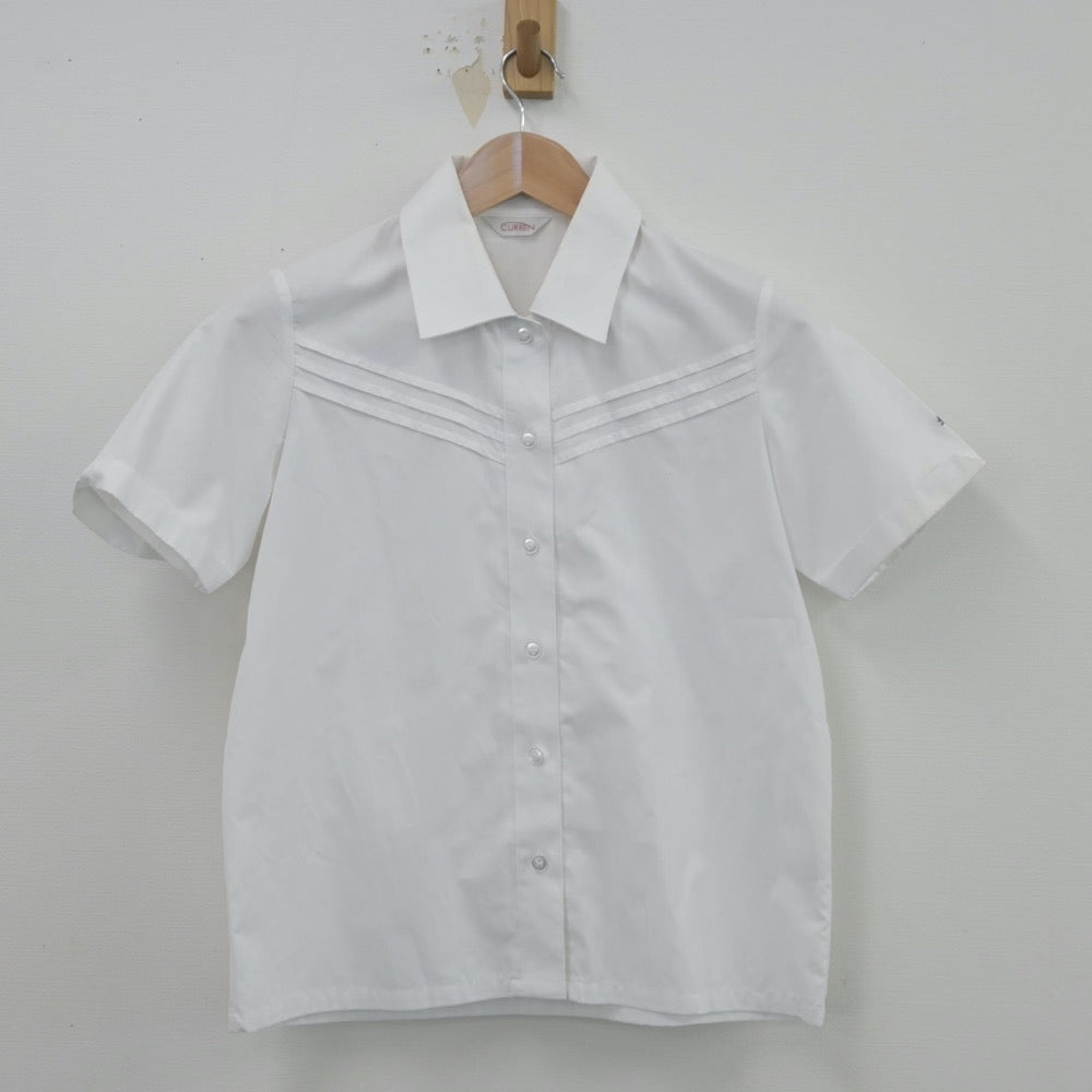 【中古】大阪府 南高等学校 女子制服 2点（シャツ・ニットベスト）sf014467