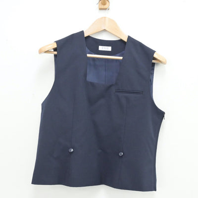 【中古】北海道 東陵中学校 女子制服 2点（シャツ・ベスト）sf014471