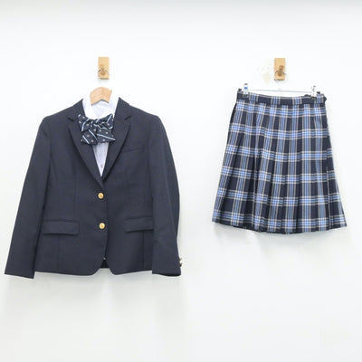 【中古】東京都 KTC学園屋久島おおぞら高等学校 女子制服 4点（ブレザー・シャツ・スカート）sf014472