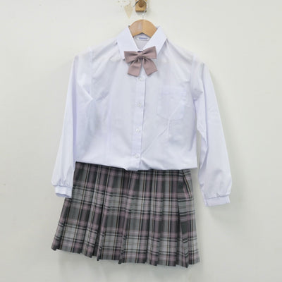 【中古】東京都 KTC学園屋久島おおぞら高等学校 女子制服 3点（シャツ・スカート）sf014473