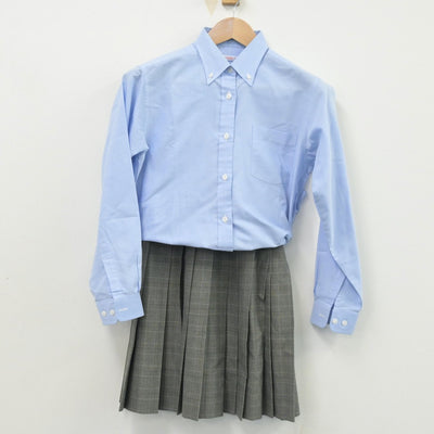 【中古】神奈川県 横浜創英高等学校 女子制服 2点（シャツ・スカート）sf014474