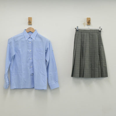 【中古】神奈川県 横浜創英高等学校 女子制服 2点（シャツ・スカート）sf014474