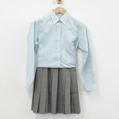 【中古】神奈川県 横浜創英高等学校 女子制服 2点（シャツ・スカート）sf014475