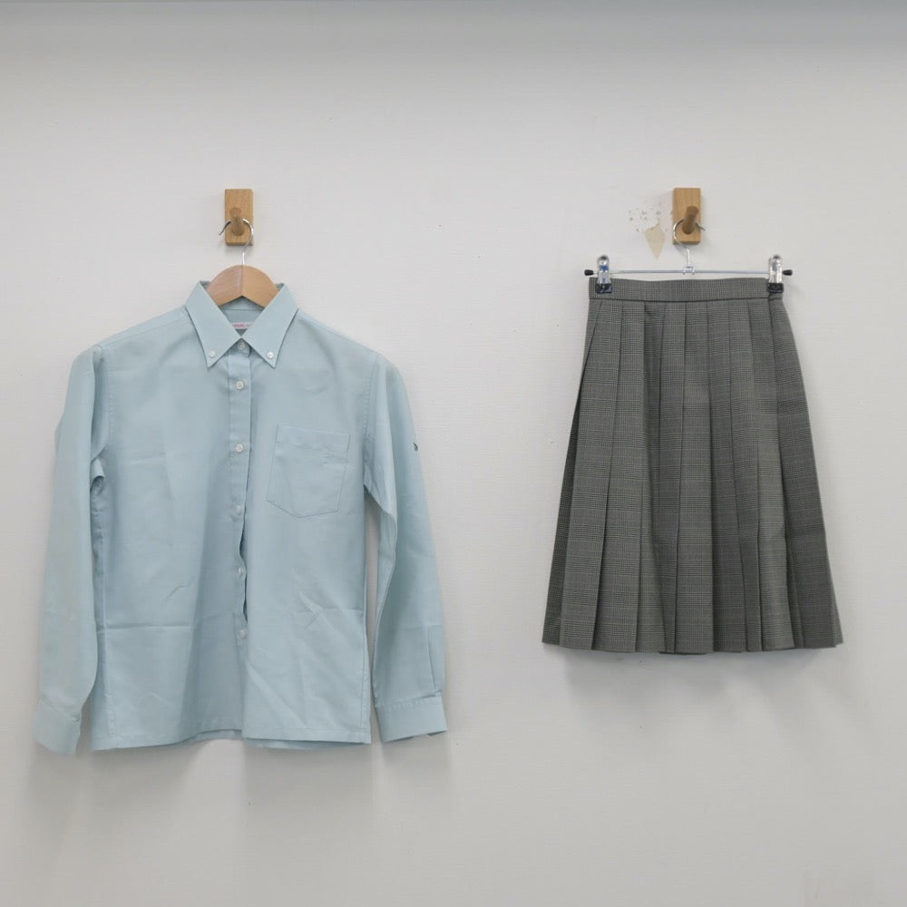 【中古】神奈川県 横浜創英高等学校 女子制服 2点（シャツ・スカート）sf014475