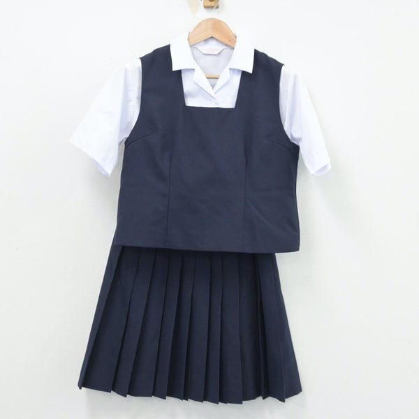 【中古制服】新潟県 下山中学校 女子制服 3点（シャツ・ベスト・スカート）sf014481【リサイクル学生服】 | 中古制服通販パレイド