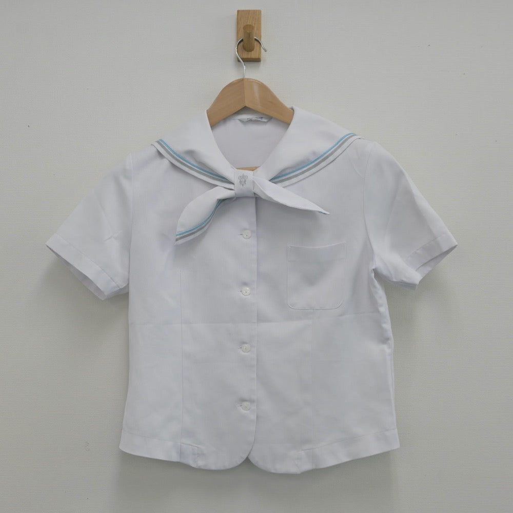 【中古】京都府 京都聖母女学院中学校・高等学校 女子制服 2点（セーラー服）sf014482