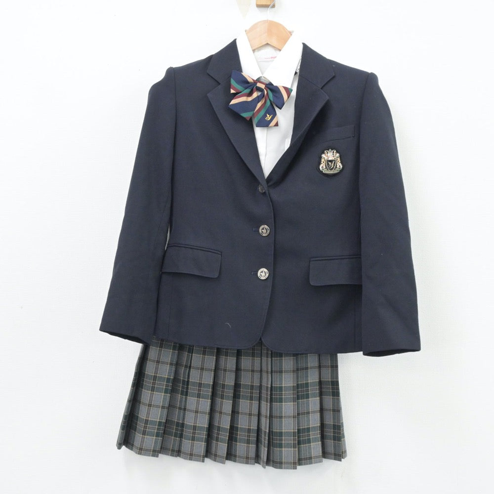 【中古】神奈川県 横浜創英高等学校 女子制服 4点（ブレザー・シャツ・スカート）sf014490