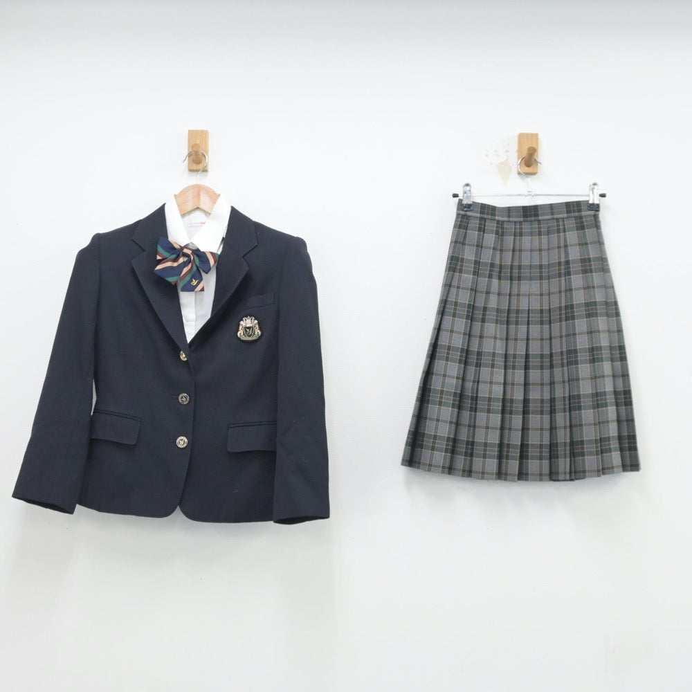 【中古】神奈川県 横浜創英高等学校 女子制服 4点（ブレザー・シャツ・スカート）sf014490