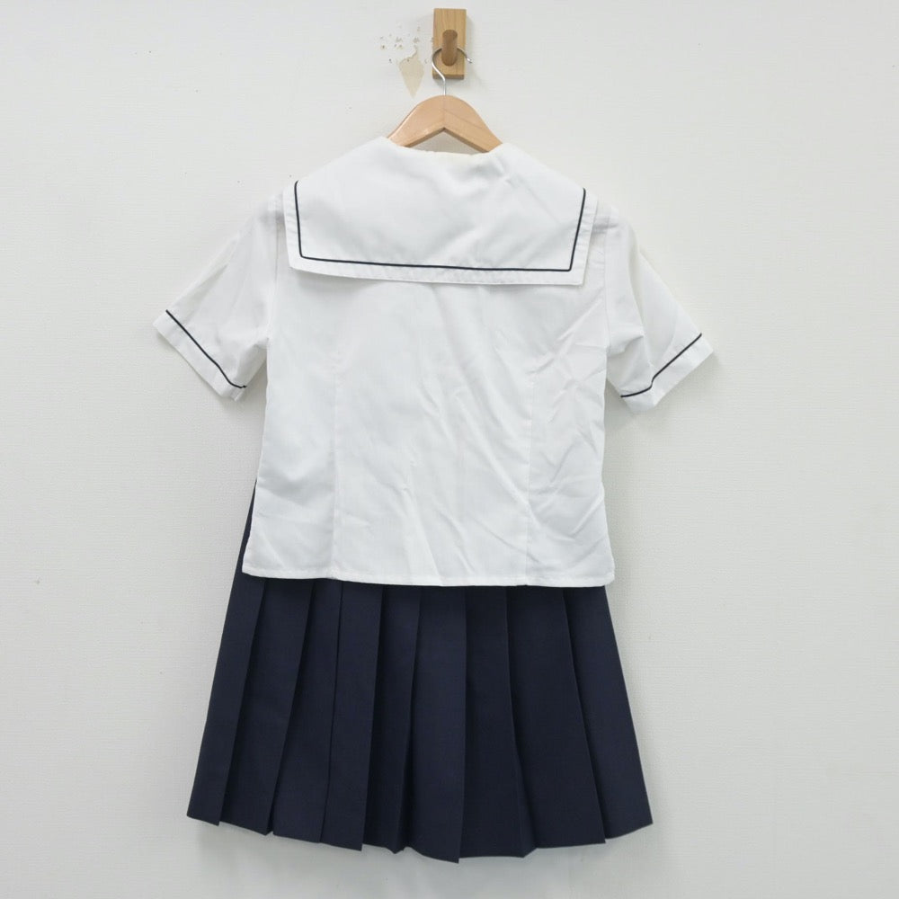 【中古】東京都 板橋有徳高等学校 女子制服 3点（セーラー服・スカート）sf014492