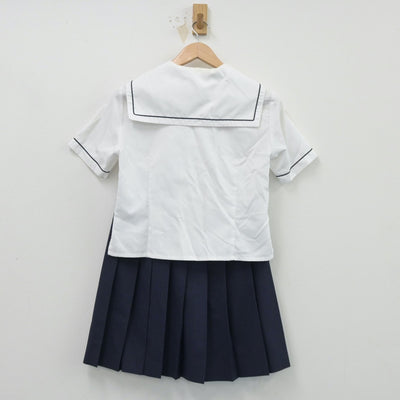 【中古】東京都 板橋有徳高等学校 女子制服 3点（セーラー服・スカート）sf014492