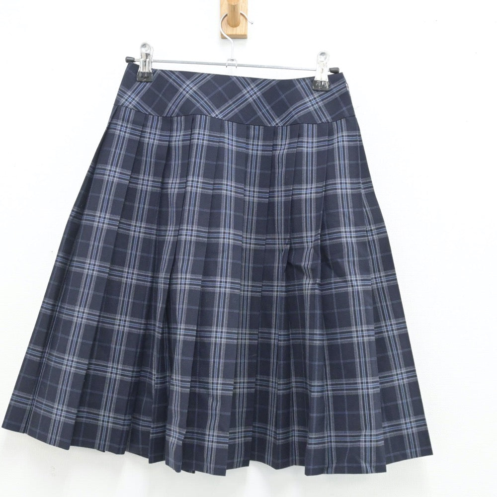 【中古】東京都 板橋有徳高等学校 女子制服 3点（シャツ・ニット・スカート）sf014493