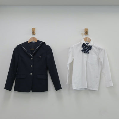 【中古】東京都 高島第二中学校 女子制服 4点（ブレザー・シャツ・スカート）sf014494