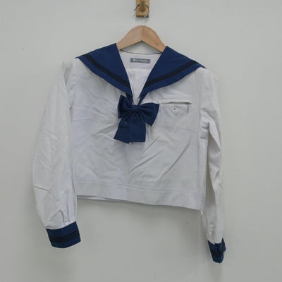 【中古】静岡県 日本体育大学 浜松日体中・高等学校 女子制服 3点（セーラー服）sf014496