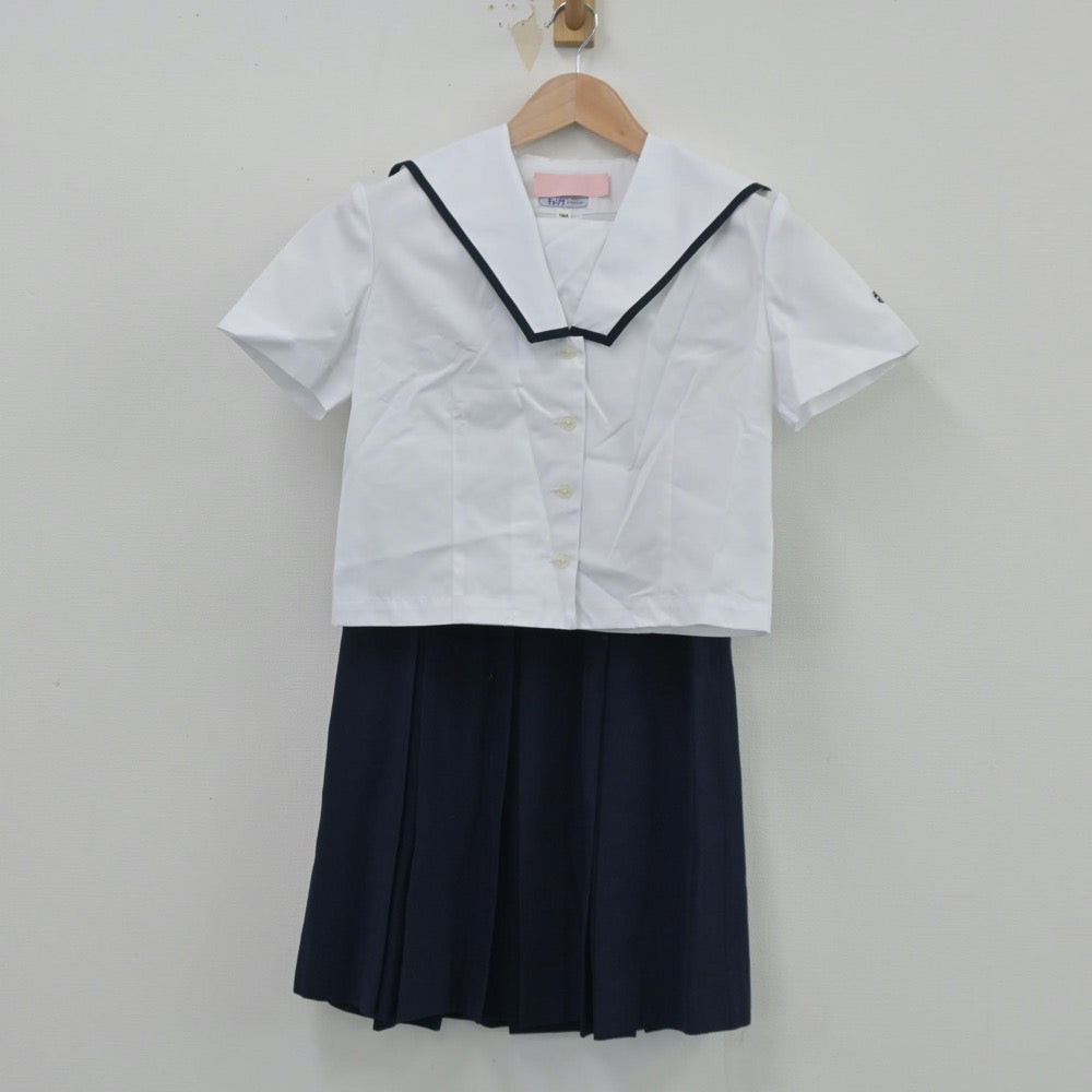 【中古】広島県 高陽高等学校 女子制服 2点（セーラー服・スカート）sf014498