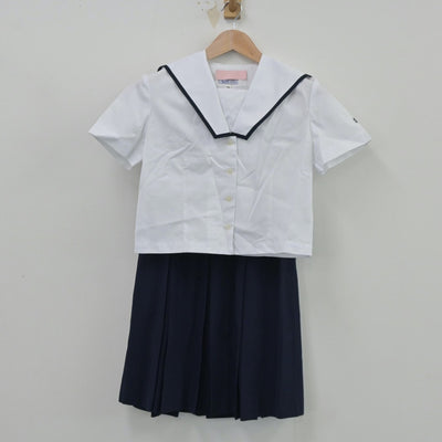 【中古】広島県 高陽高等学校 女子制服 2点（セーラー服・スカート）sf014498