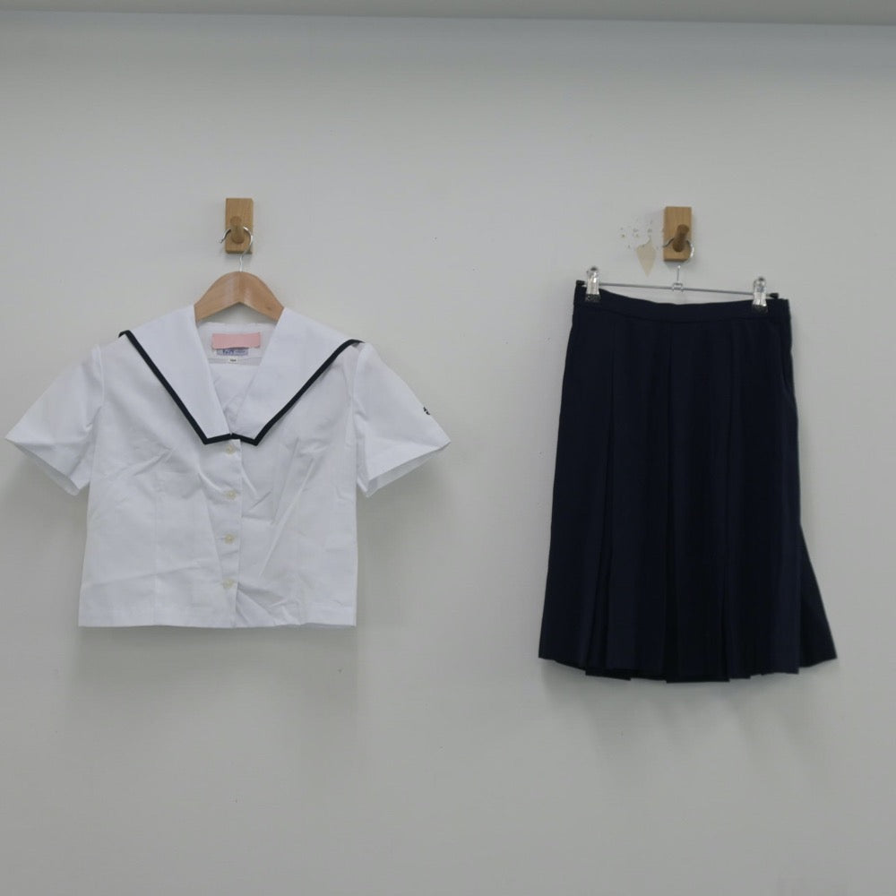 【中古】広島県 高陽高等学校 女子制服 2点（セーラー服・スカート）sf014498