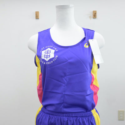 【中古】新潟県 東小千谷中学校/陸上部ユニフォーム 女子制服 3点（部活ユニフォーム 上下）sf014509