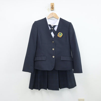 【中古】神奈川県 東海大学付属相模高等学校 女子制服 5点（ブレザー・シャツ・ベスト・スカート）sf014519