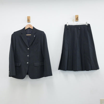 【中古】大阪府 摂津高等学校 女子制服 3点（ブレザー・ニット・スカート）sf014525