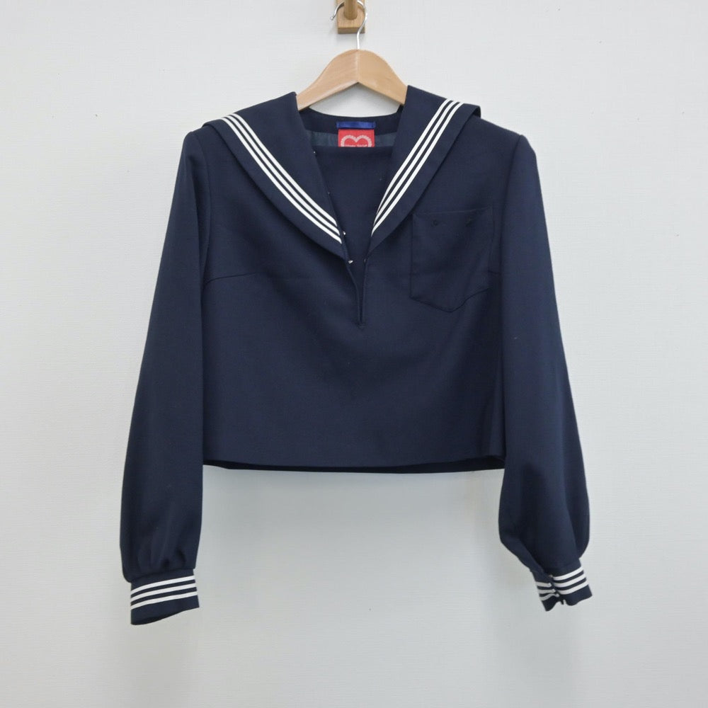 【中古】岡山県 津山工業高等専門学校 女子制服 2点（セーラー服・スカート）sf014527