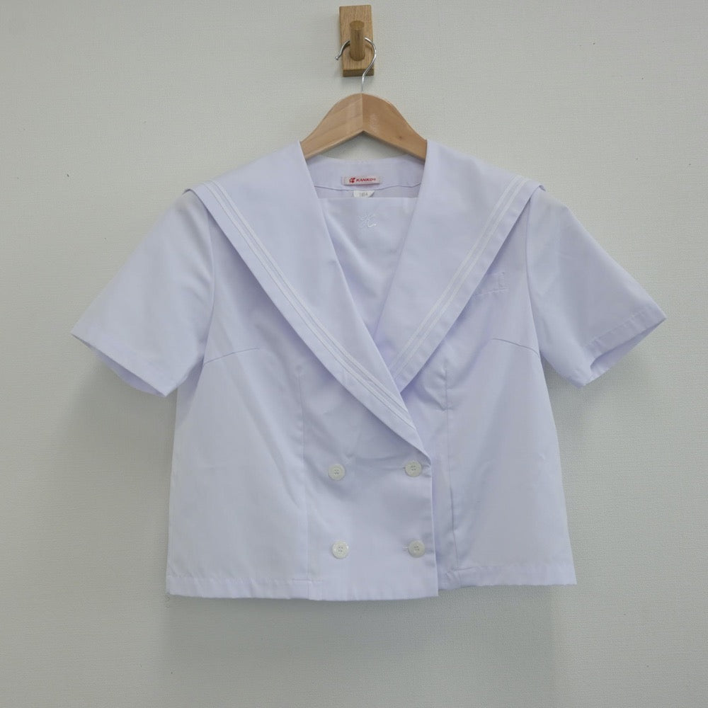 【中古】岡山県 津山工業高等専門学校 女子制服 2点（セーラー服・スカート）sf014528